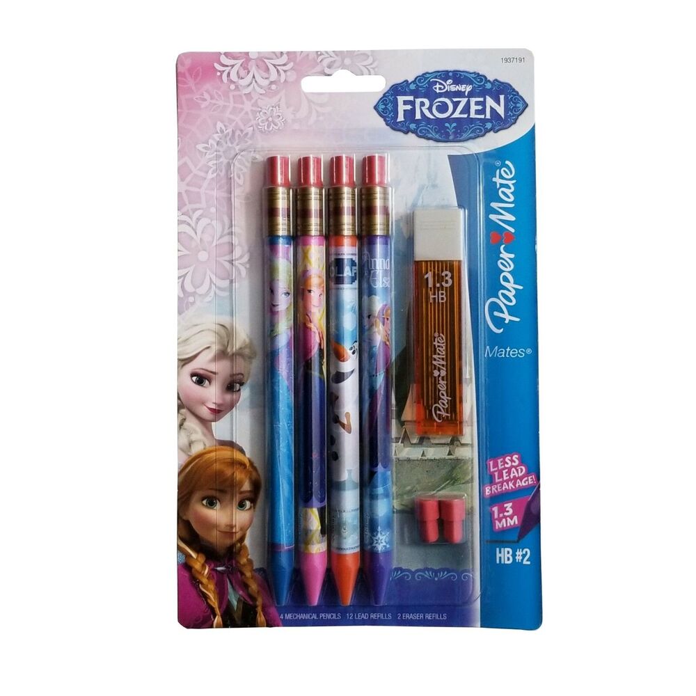 Paper Mate Disney Frozen Mechanical Pencil 4 Pack HB #2 1.3 MM